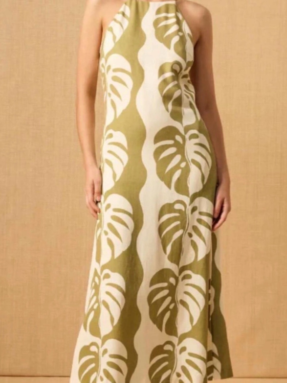 MON RENN Midsummer Palm Midi
Dress  Small